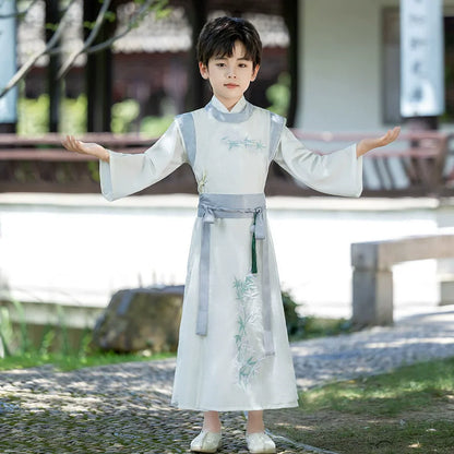 Long Sleeve Boy Hanfu Modern Dress Baby Cosplay Boys Outfit Ancient Stage Kids Clothing Vestidos Casual Children Chinese Costume