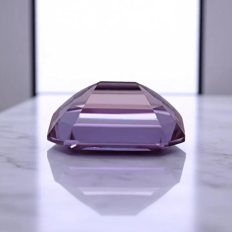 Emerald Cut Lab Grown Alexandrite AGL Certificate Loose Gemstone For Earrings Ring Jewelry Diy Making