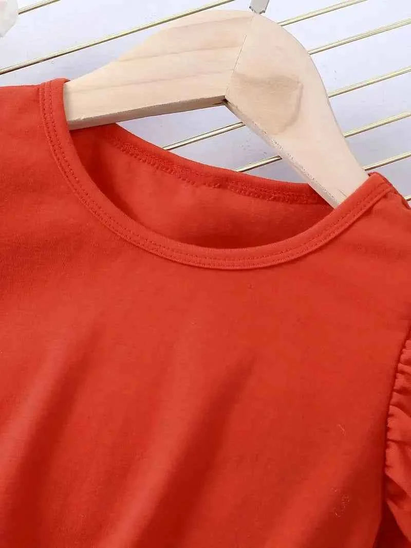 1pcs Summer New Girl's Dress Clothing Childrens Love Print Casual Dresses Princess Sweet Cute Kid's Babys Knit Clothes 100-130cm