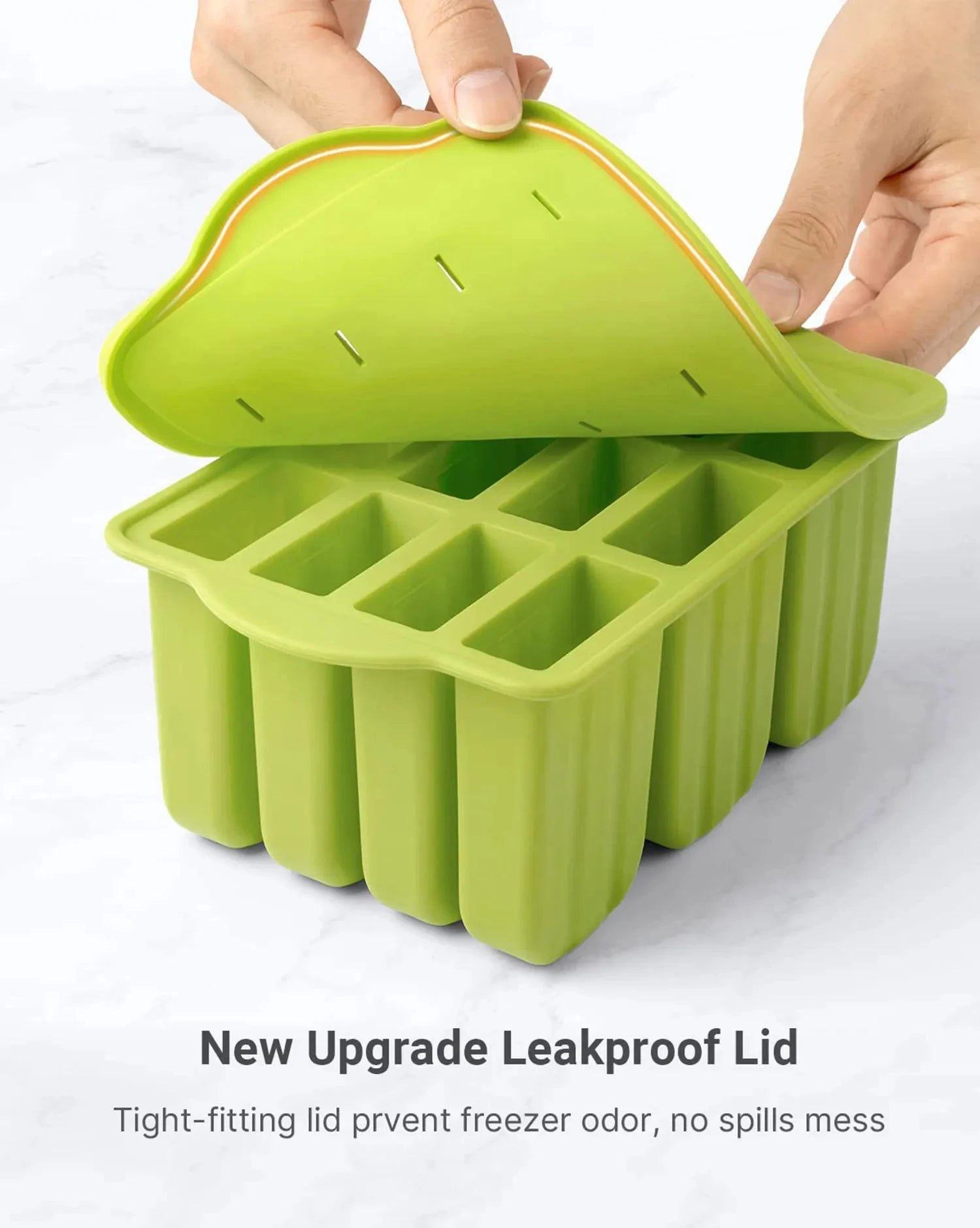 Summer DIY Ice Cream Tools With Wooden Sticks Silicone Popsicle Molds Set Kitchen Accessories Quench Thirst Snacks for Children - AMULET RING STORE