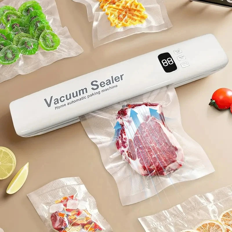 Food with Use) Kitchen System Preservation Dry/Wet Automatic Sealer (Home Bags 10 for Compact Machine Vacuum Items, - AMULET RING STORE