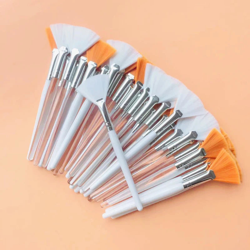 10/20/50pcs Fan Shape Facial Mask Brush Multifunctional Makeup Brushes Essential Oil Women Facial Body Beauty Makeup Tools Brush - AMULET RING STORE