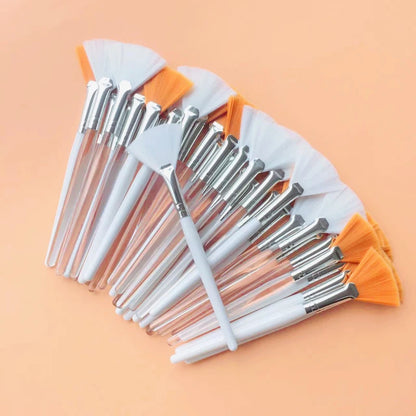 10/20/50pcs Fan Shape Facial Mask Brush Multifunctional Makeup Brushes Essential Oil Women Facial Body Beauty Makeup Tools Brush - AMULET RING STORE