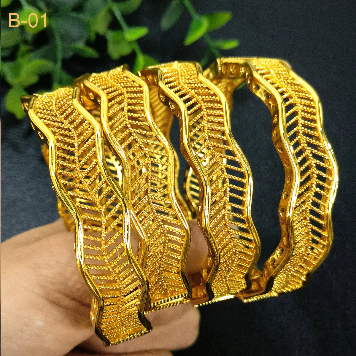 ANIID Women Charm Bracelet Bangle 24K Gold Color Jewelry Dubai Flower Bangle Brand African Designer Ethiopian Hawaiian Jewelry - AMULET RING STORE