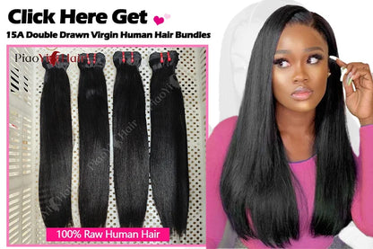 12A Double Drawn Straight Human Hair Bundle 100% Raw Human Hair 20 22 24Inch Unprocessed Virgin Human Hair Extension Top Quality