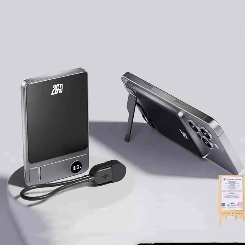 Ultra Slim 10000mAh Magnetic Power Bank CCC Certified Fast Charger for iPhone Watch Wireless Portable Battery For Samsung - AMULET RING STORE