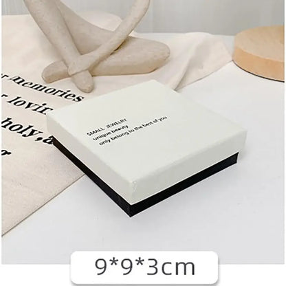 Simple Jewelry Box Earnail Ring Bracelet Necklace Gray Black Paper Jewelry Display Case Jewelry Organizer Box - AMULET RING STORE