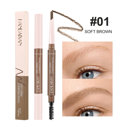 Eyebrow Cosmetics Pencil Waterproof Double-headed Eyebrow Tattoo Natural Long Lasting Makeup Paint Wild Eyebrow Pencil - AMULET RING STORE