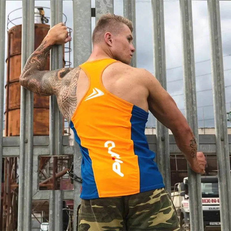 Gym Fitness Vest Animla Singlet Canotte Bodybuilding Stringer Tank Men Women Running T Shirt Muscle Guys Sleeveless Undershirt