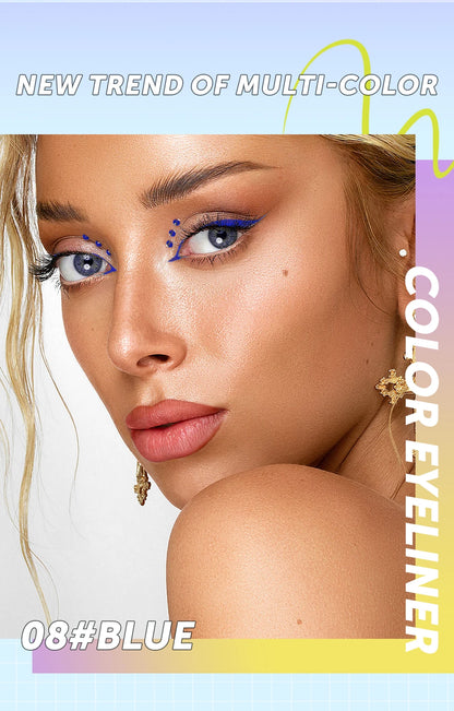 QIBEST High Pigment Eyeliner Pencil Waterproof Smudgeproof Makeup Eye Liner Liquid Black Eyeliner Quick Drying Eyes Cosmetics - AMULET RING STORE