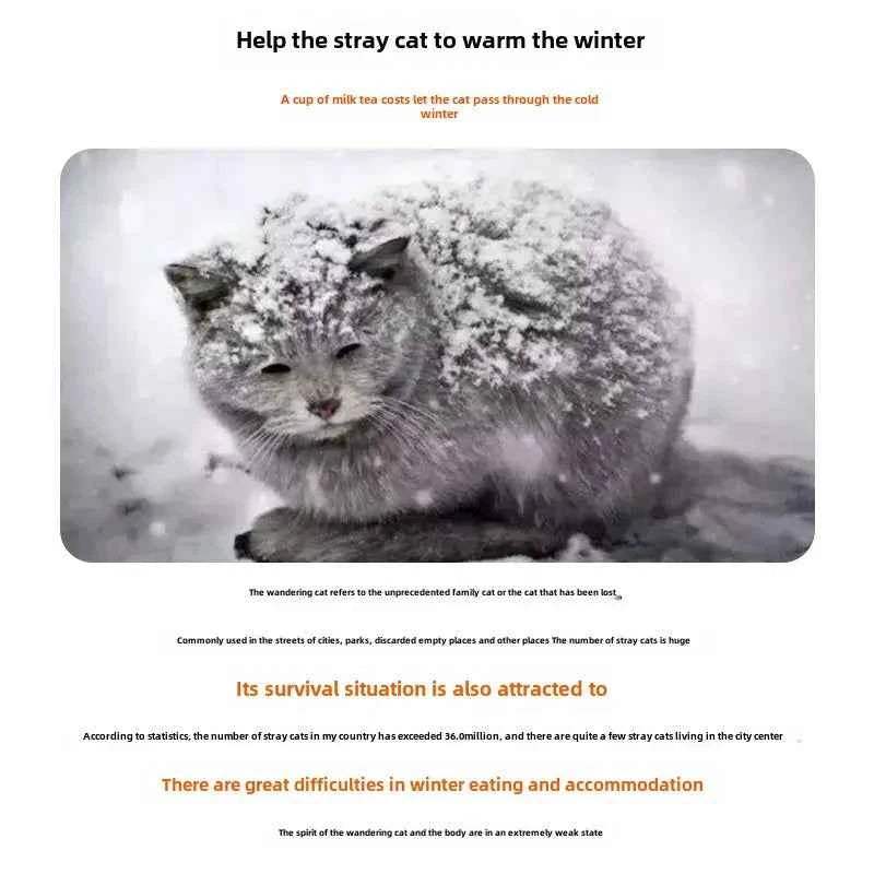 Stray Cat dog House Waterproof Outdoor Winter Warm Pet Cave Sleeping Beds Home Foldable Washable for Small Dog Puppy Supplies