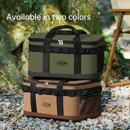 Tactical Insulated Cooler Bag for Outdoor, Leakproof Large Capacity Polyester Storage with Multi-Pockets & Handle