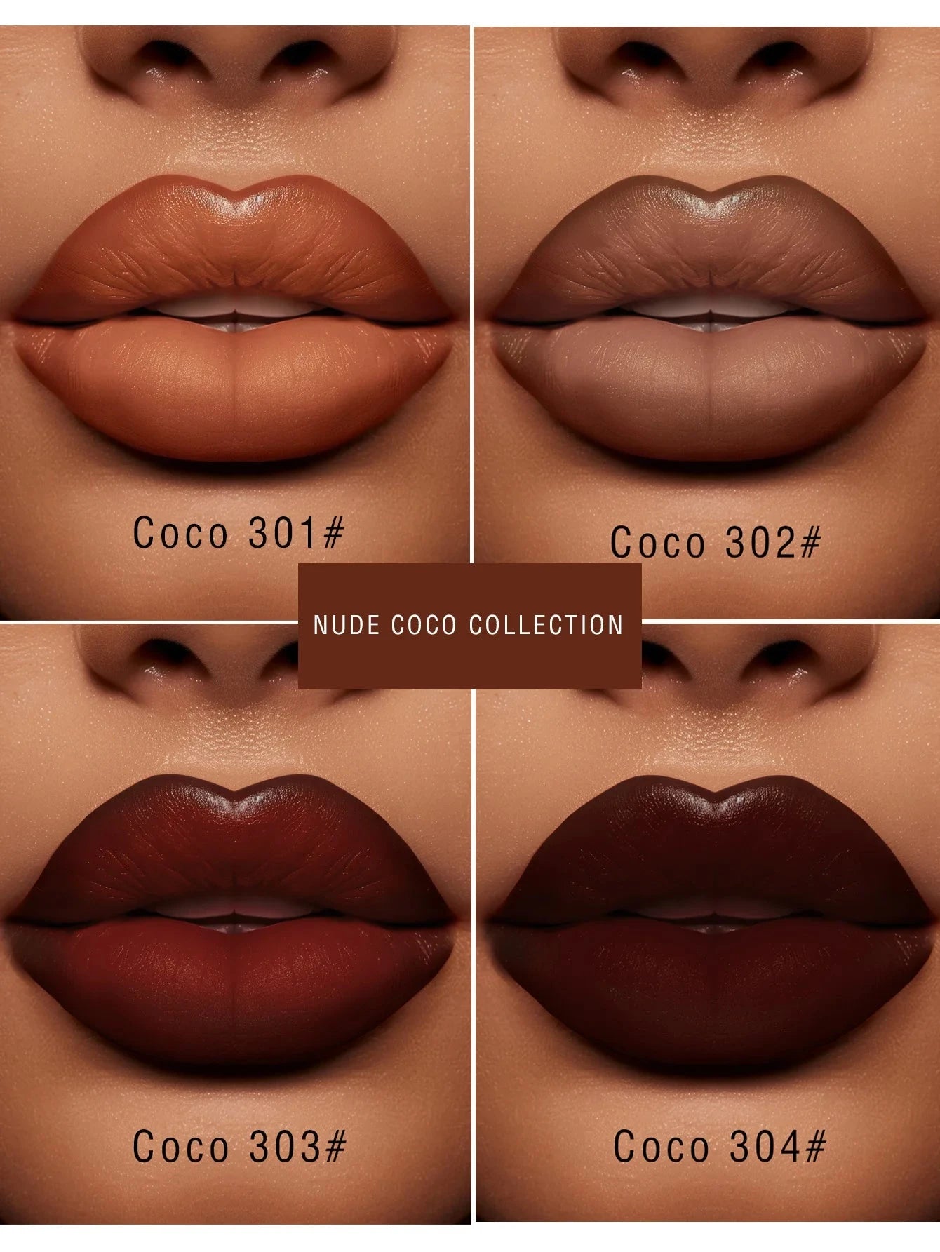 Coffee Velvet Lipstick - Luxurious Deep Nourishing Matte Finish Long-Lasting Waterproof Lip Color - AMULET RING STORE