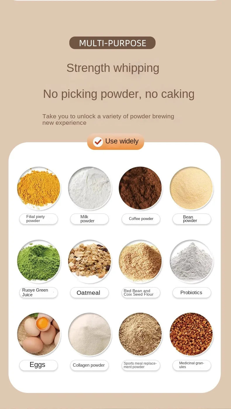 Electric Blender Cup Portable Blender Cup Milk Powder Protein Powder Blender Automatic Shaker Cup Home Travel Outdoor Sports Gym - AMULET RING STORE