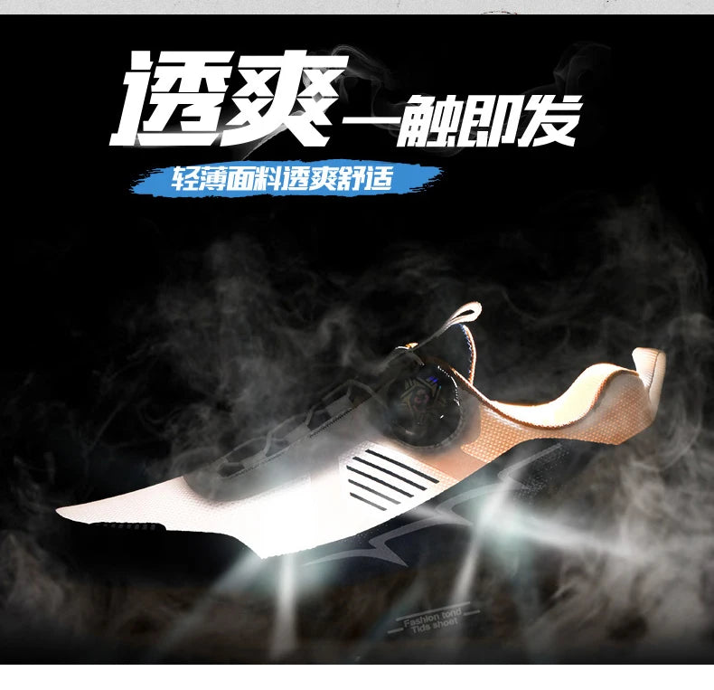 Men's Korean breathable casual sports shoes four season new soft soled Rotating shoelaces outdoor running shoes student sneakers - AMULET RING STORE