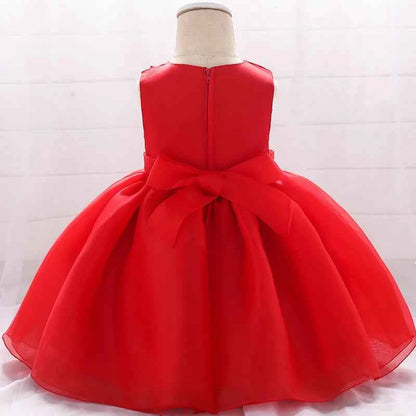 Baby Dresses For Girls Christmas Toddler Kids Flower Elegant Princess Birthday Gown Children Wedding Party 0 1 2 Y Tulle Dresses
