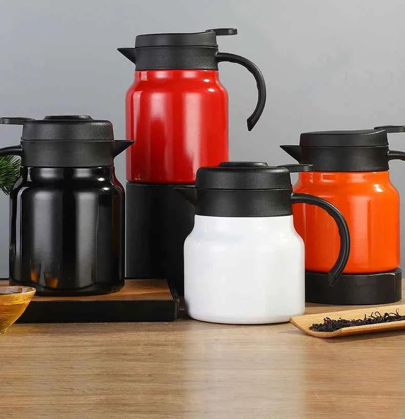 Smart LED Thermos 316 Stainless Steel Insulation Braising Teapot Large Capacity Hot Water Bottle Separating Coffee Vacuum Flask