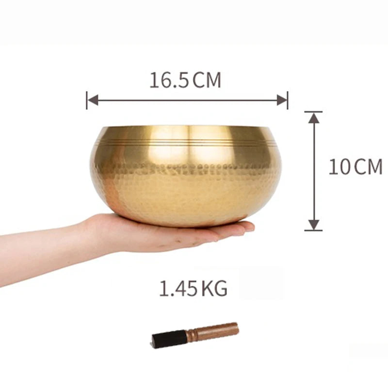 Nepal Singing Bowl Handmade Copper Bowl Sound Healing Yoga Meditation Professional Original Tibetan Bowls Buddha Instrument - AMULET RING STORE