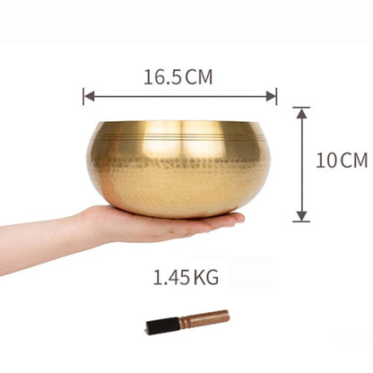 Nepal Singing Bowl Handmade Copper Bowl Sound Healing Yoga Meditation Professional Original Tibetan Bowls Buddha Instrument - AMULET RING STORE
