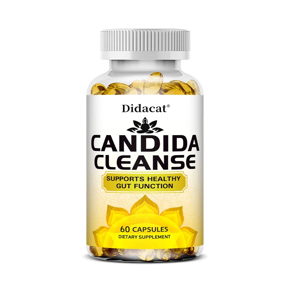 Candida Cleanse-Contains Natural Herbs and Probiotics To Support Healthy Bowel Function and Immune Health,Suitable for Unisex - AMULET RING STORE