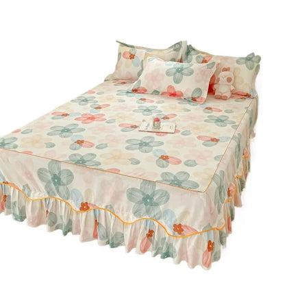 Sheet Set Household with Pillowcase Fashion Modern Water-proof Universal Skin-friendly Single Double Home Textile Bedding Luxury