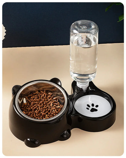 Cat Bowl 2-in-1 Drinking Water Dog Food Pot Water Bowl Rice Pot Pet Supplies Cat Bowl Pet Drinking Water Feeding Integration - AMULET RING STORE