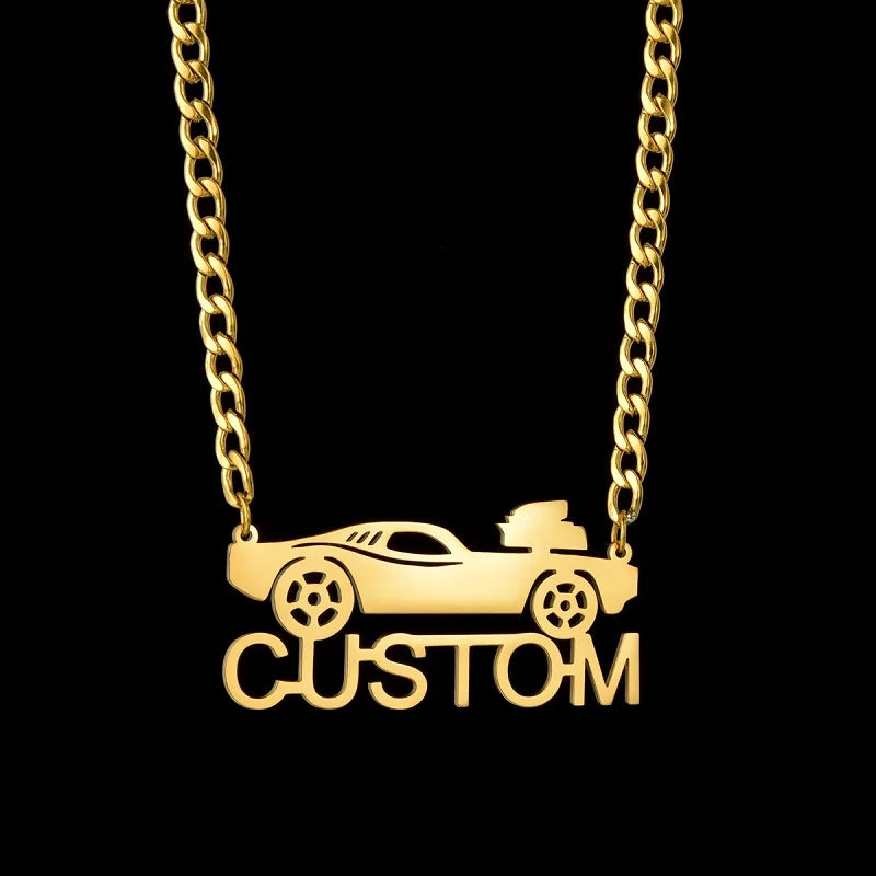 Custom Name Necklace 5mm Nk Chain Stainless Steel Jewelry For Women Personalized Chains Christmas Gift New Year Accessories