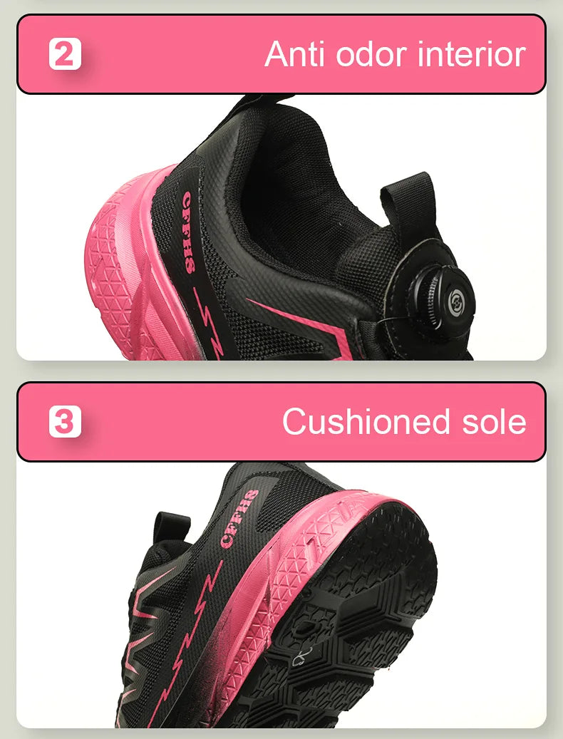 New women's anti-puncture anti-smash breathable fashion safety protection shoes - AMULET RING STORE