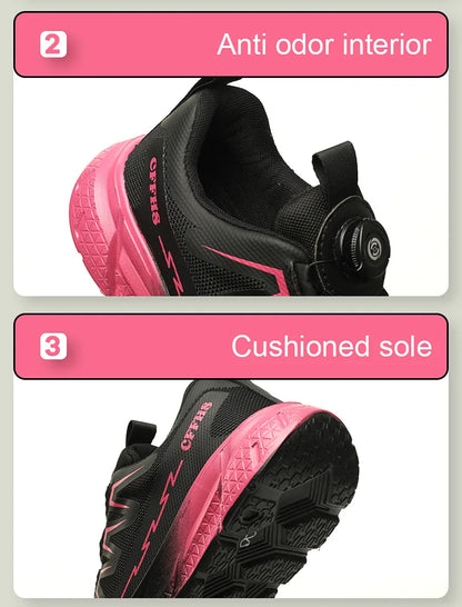 New women's anti-puncture anti-smash breathable fashion safety protection shoes - AMULET RING STORE
