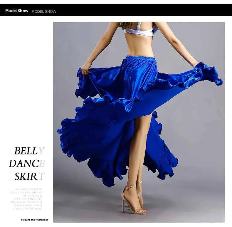 Sexy Belly Dance Skirt Bot f Skirt New Sle Spring Summer Large Swing Beginner Eastern Dance Practice Long Skirt