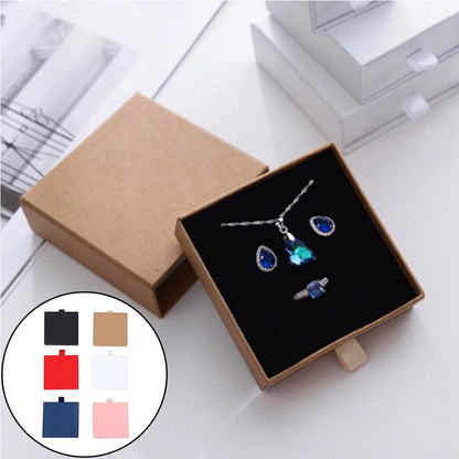 New Drawer Jewelry Box for Necklace Bracelet Earrings Ring Brooches Gift Organizer ExquisiteThicken Paper Storage Box Jeweler - AMULET RING STORE