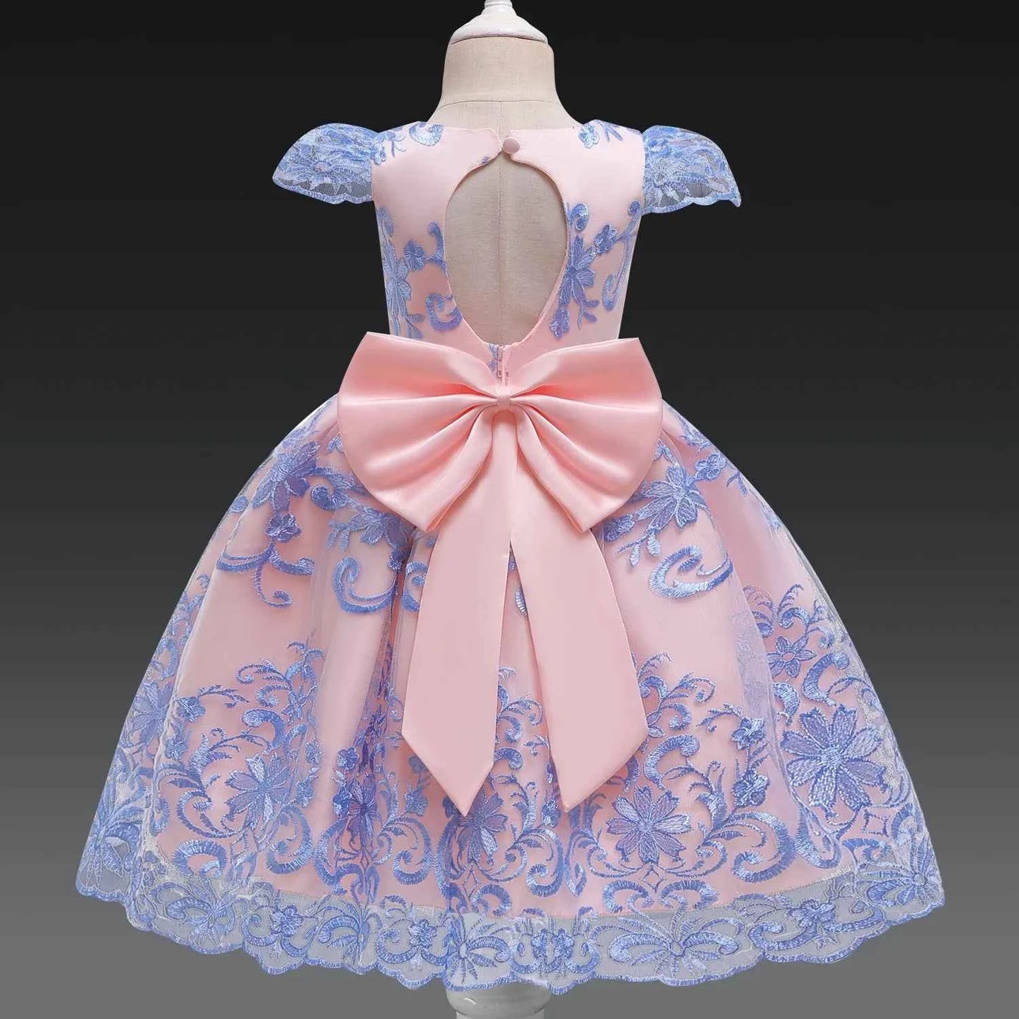 Toddler Princess Flower Dress Baby Girls Birthday Wedding Party Dresses