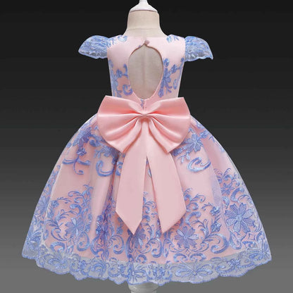 Toddler Princess Flower Dress Baby Girls Birthday Wedding Party Dresses
