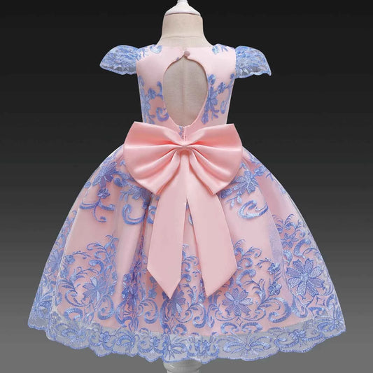 Toddler Princess Flower Dress Baby Girls Birthday Wedding Party Dresses
