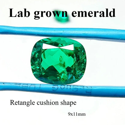 emerald Cut Lab Grown Columbia Emerald Natural color for DIY Jewelry Making Materials with Certificate Factory Wholesale price