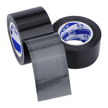 Black Cloth Based Tape Waterproof Heavy-Duty Pipe Single-Sided Tear-Proof Strong Adhesive Floor Duct Home Adhesive Bun Fixed - AMULET RING STORE