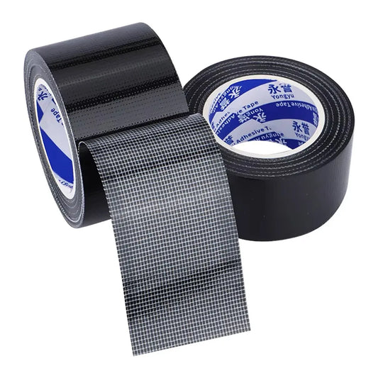 Black Cloth Based Tape Waterproof Heavy-Duty Pipe Single-Sided Tear-Proof Strong Adhesive Floor Duct Home Adhesive Bun Fixed - AMULET RING STORE