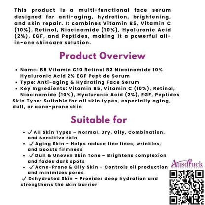 High Quality Face Serum Combo Hydrating, Brightening, Anti-Acne, Anti-Aging, Pore Care Bulk Supply