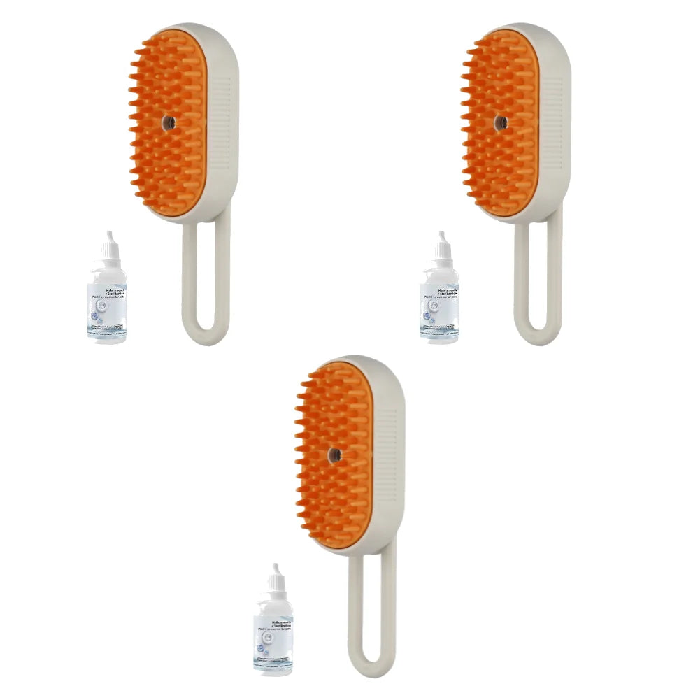 1-5pcs Cat Steam Brush USB Electric Water Spray Kitten Pet Comb Silicone Dog Bath Massage Brush with Liquid Grooming Supplies - AMULET RING STORE