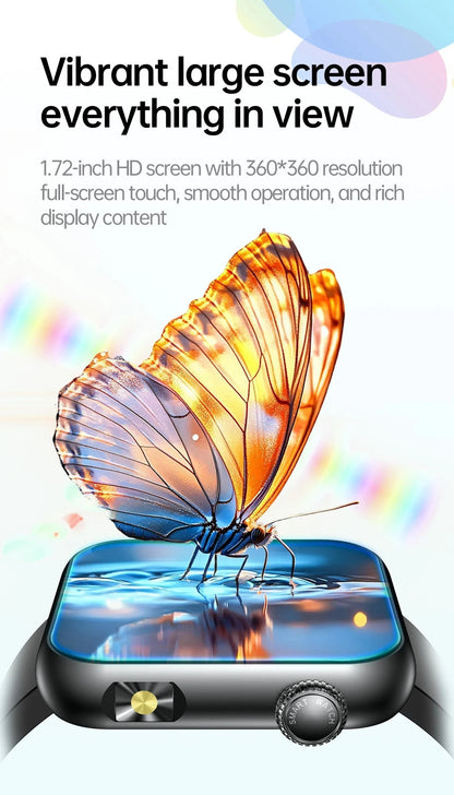 2025 New LED Women AI Smart Diagnosis Smart Watch HRV+PPG Blood Pressure Blood oxygen Health monitor IP68 NFC Smartwatches ﻿