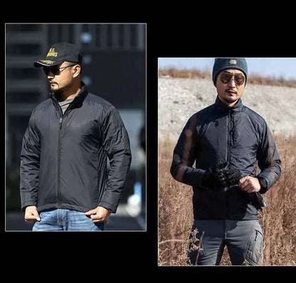 Winter Outdoor Jackets Men Parkas Warm Lightweight Tactics Causal Jacket Heat Reflective Windproof Hiking Coat Windbreaker