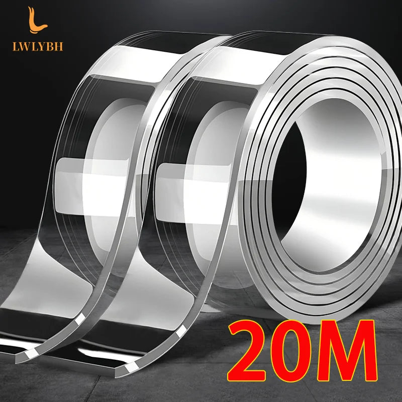 Nano Double sided Adhesive Tape Extra Strong Waterproof Transparent Traceless Tape Thickened Reusable Decorative Tape Home Tools - AMULET RING STORE