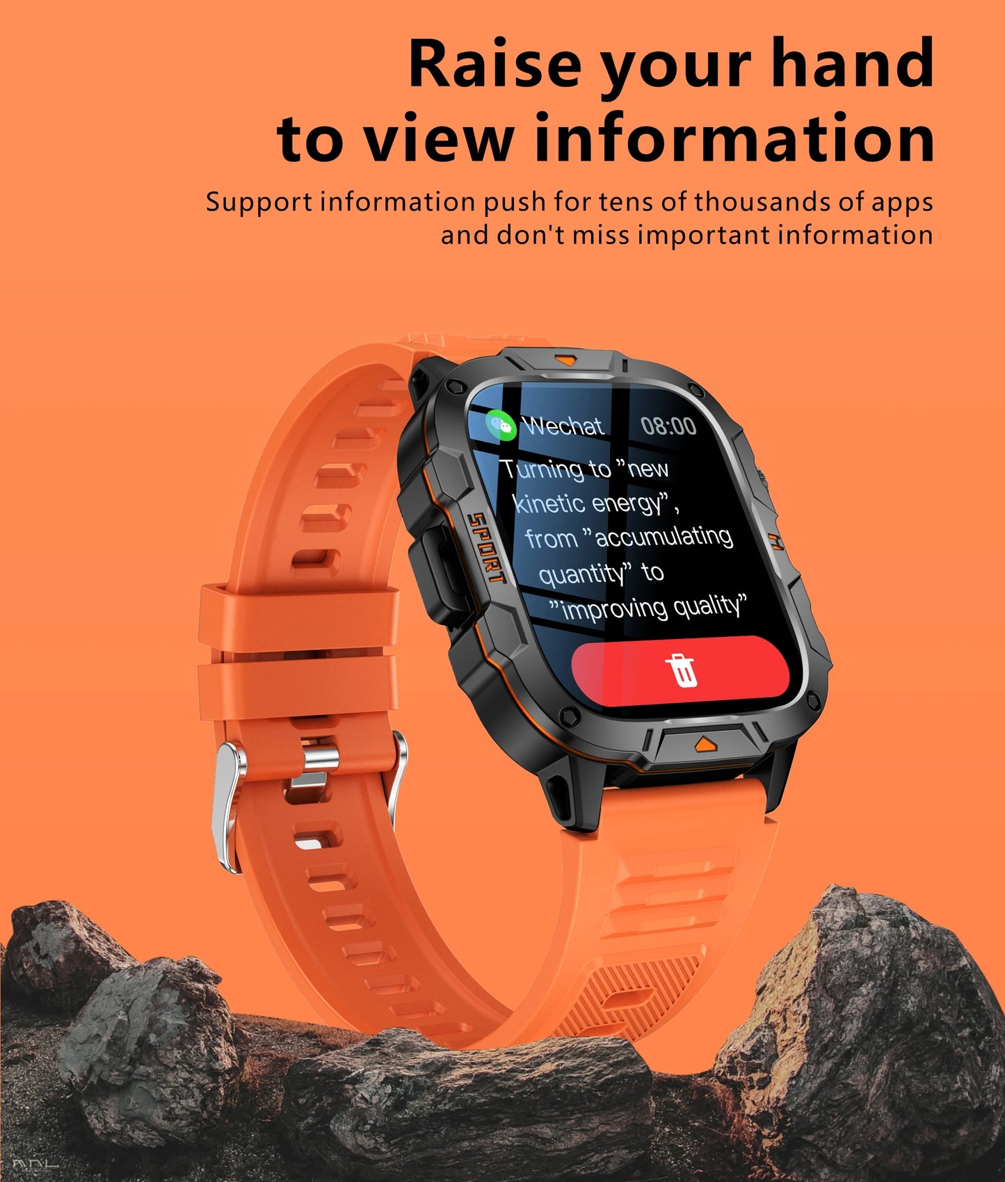 New Full Touch Smart Watch Men For Android Xiaomi Blood Pressure Oxygen Fitness Watch Waterproof LED Flashlight SmartWatch 2024 - AMULET RING STORE