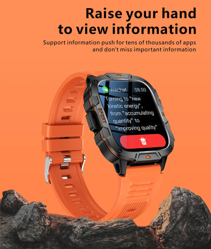 New Full Touch Smart Watch Men For Android Xiaomi Blood Pressure Oxygen Fitness Watch Waterproof LED Flashlight SmartWatch 2024 - AMULET RING STORE