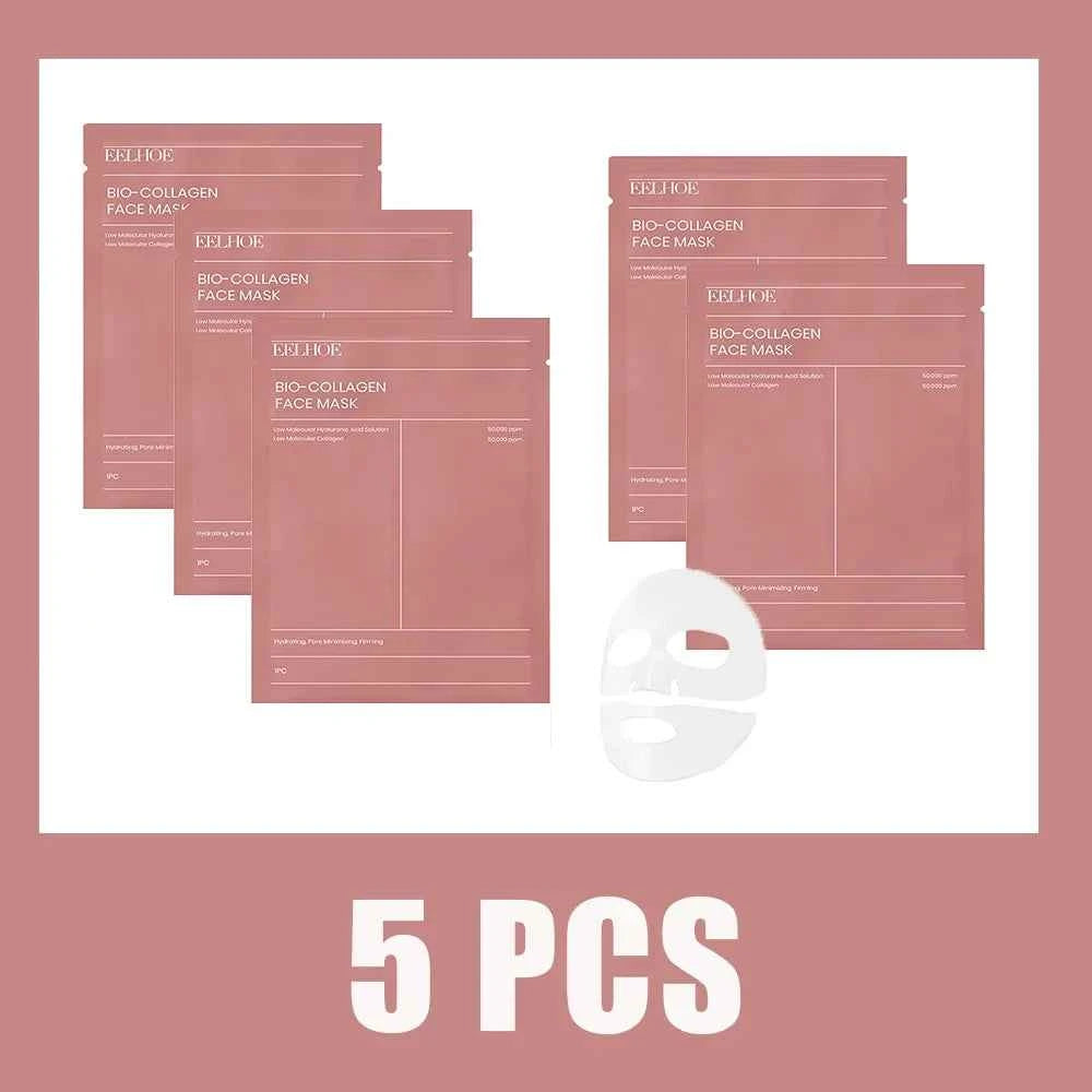 Deep Hydrating Bio Collagen Face Mask Overnight Moisturizer Pore Minimizing Refreshing Brightening Skin Care