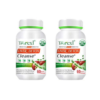 Liver Cleansing Detox Capsules Health Liver Support Colon Cleansing Repair Pills Prevent Cirrhosis Fatty Liver, Natural Herbal