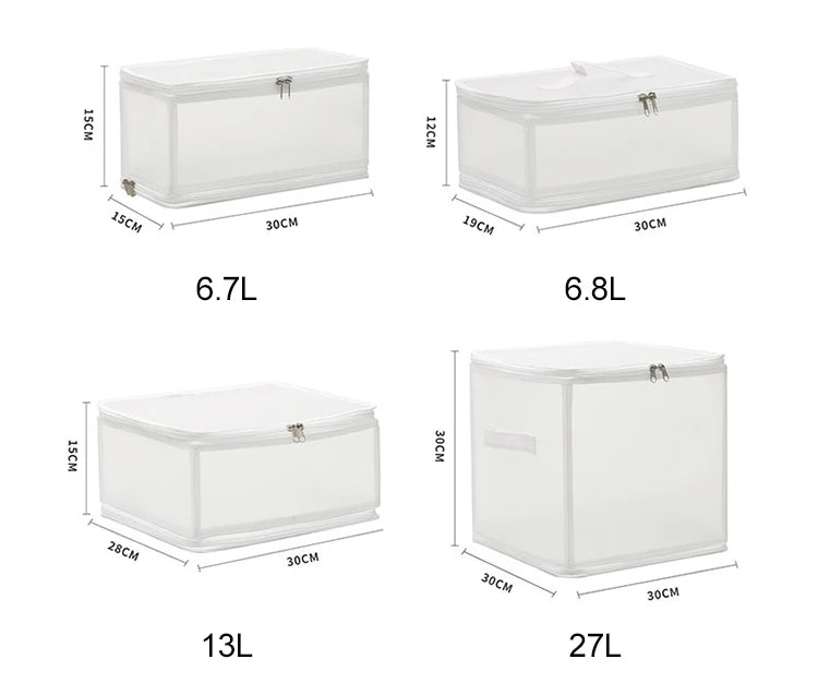 1Pcs Folding Large Capacity Quilt Clothes Storage Boxes Suit Coat Clothing Waterproof Dust-proof Bedroom Organizer Accessories - AMULET RING STORE