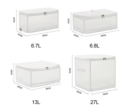 1Pcs Folding Large Capacity Quilt Clothes Storage Boxes Suit Coat Clothing Waterproof Dust-proof Bedroom Organizer Accessories - AMULET RING STORE