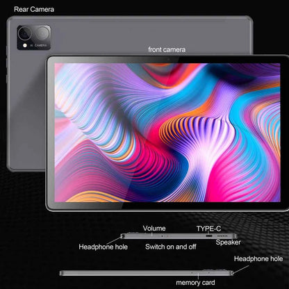 BDF-Y7 New 5G Pad 10.1 Inch Tablets Octa Core 8GB+256GB ROM HD Display Double SIM Dual Cameras Tablet Pc with Keyboard Mouse