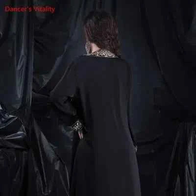 Belly Dance Coat Long Sleeve Robe Competition clothes Tango Cha Cha Dancewear Female adult Temperament Performance Clothing